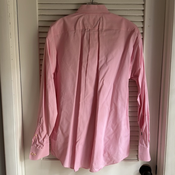 Tommy Hilfiger Classic Pink Check Dress Shirt, Size L (16.5, 34-35) - Picture 3 of 11